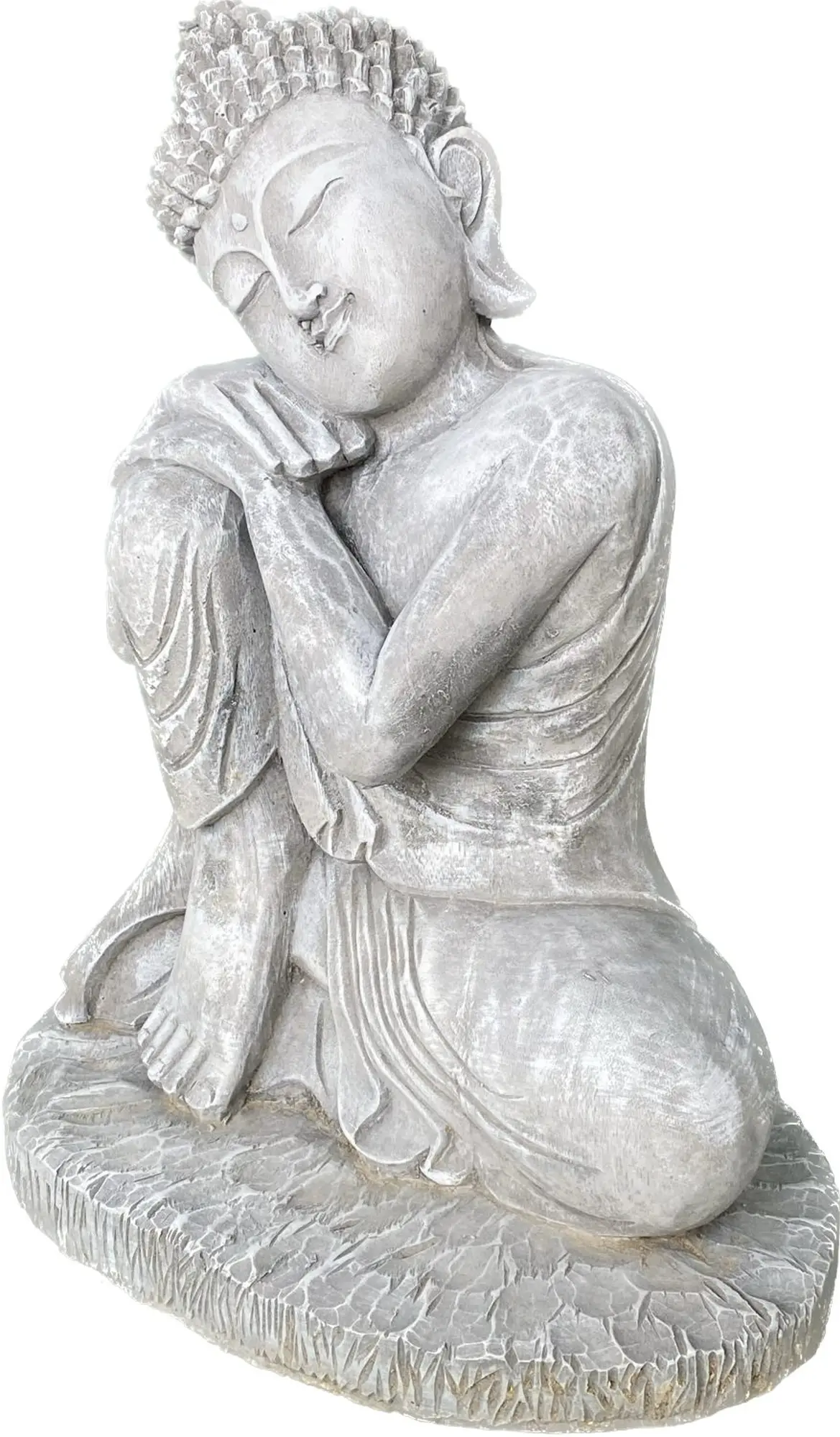  Product image 5 of the product “Vivit - Buddha relax - right knee is up, 44 cm H | cast stone ”